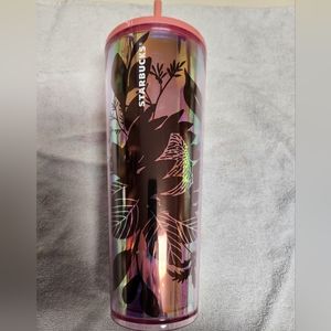 2022 Venti Starbucks Iridescent Floral Tumbler